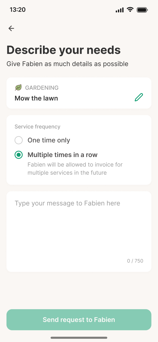 Recurrency — recurring booking form